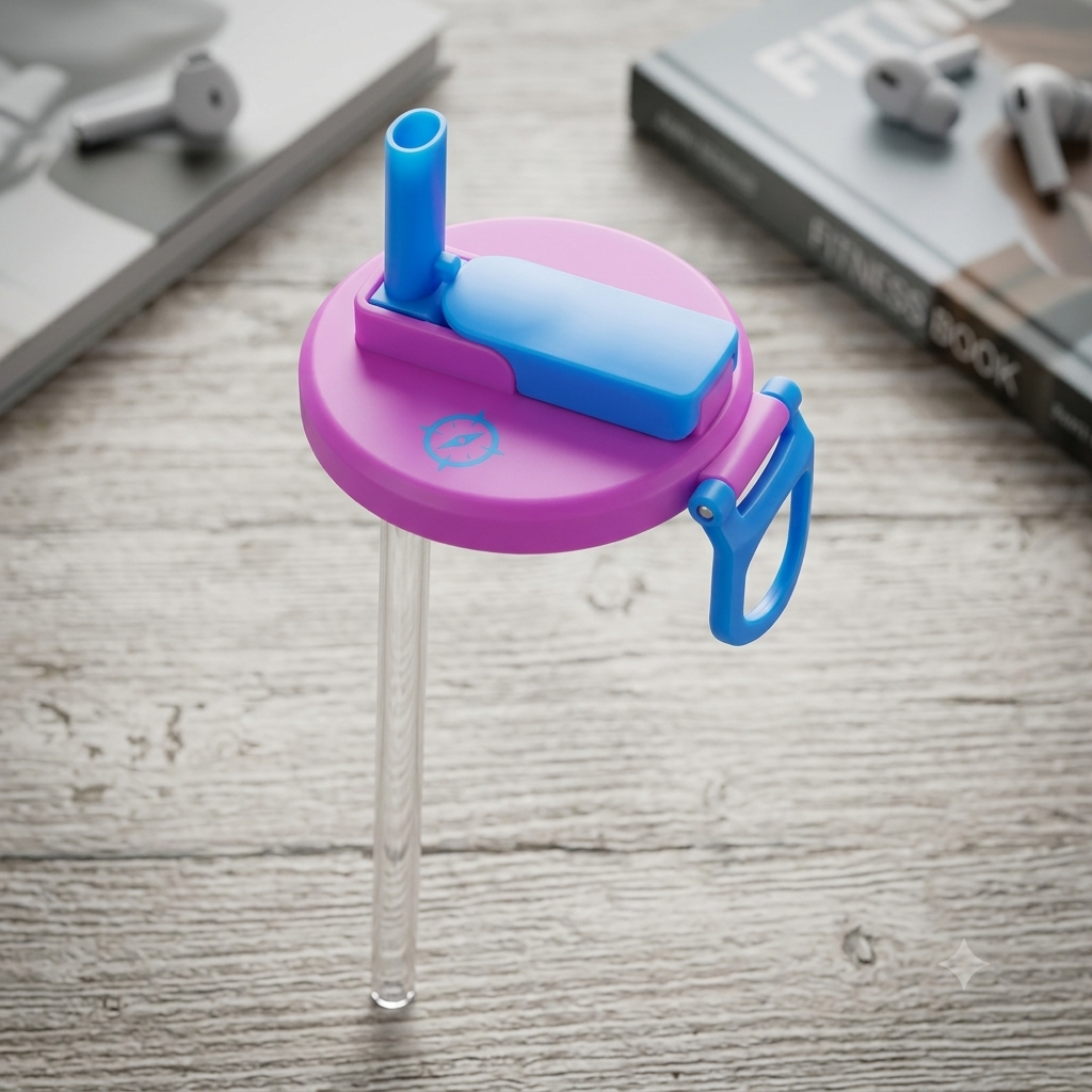 Couvercle de canette anti-déversement lavable et réutilisable
