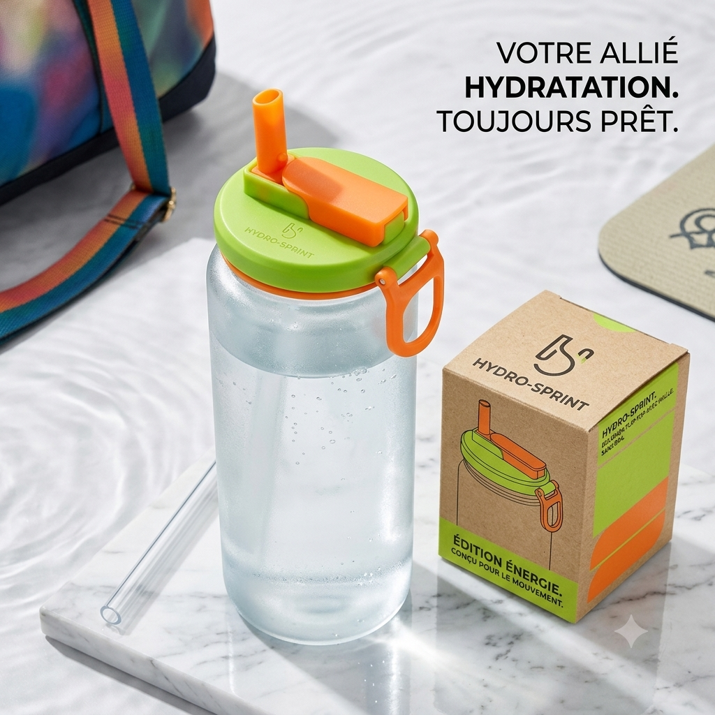 Couvercle en silicone réutilisable pour canette avec paille intégrée
