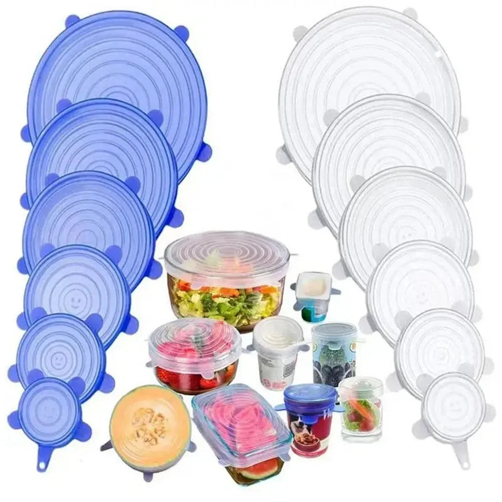 Couvercles Magiques en Silicone Réutilisables