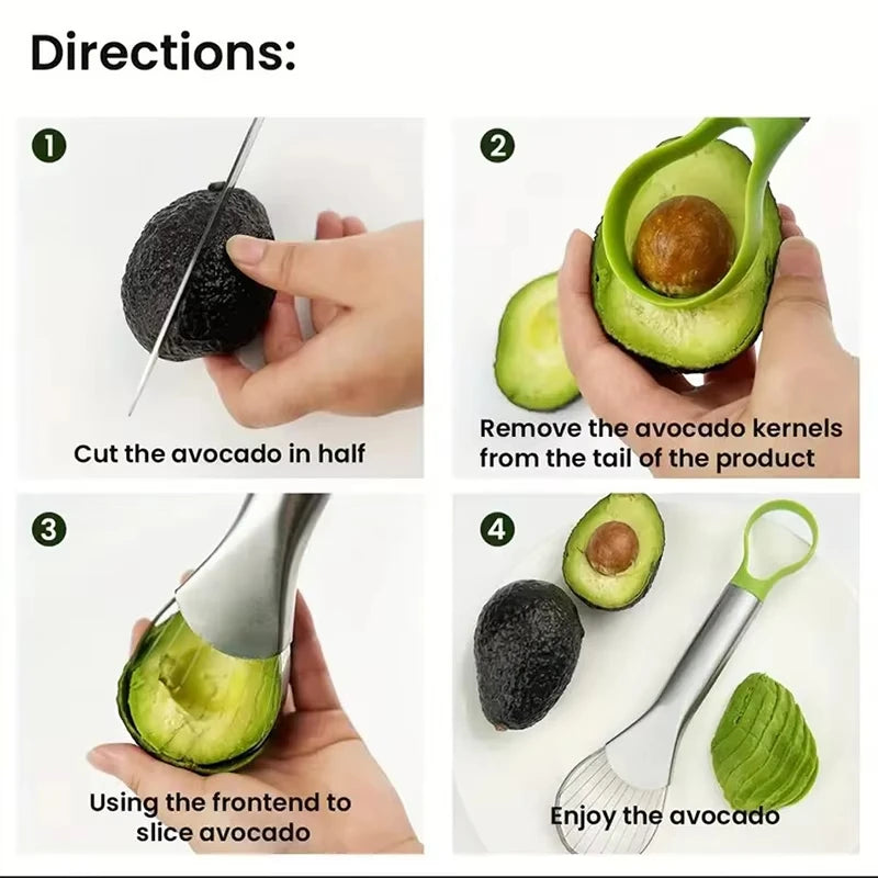 Coupe-avocat 2-en-1 pour préparer un avocat