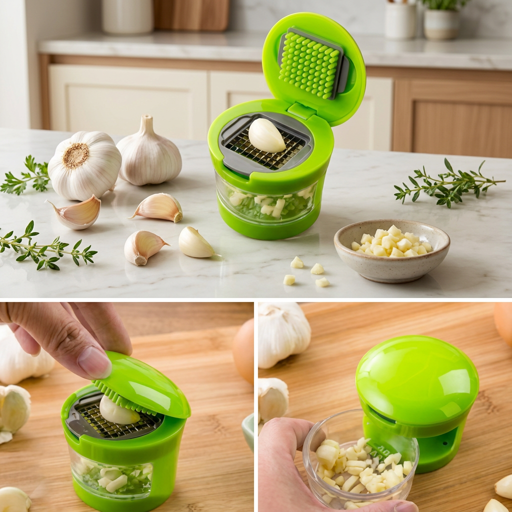 Coupe-ail multifonction LifeTwist – utilisation en cuisine